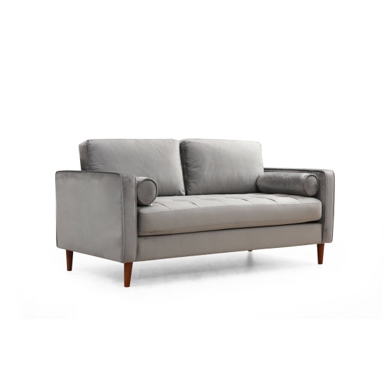 2-Seat Sofa Rome - Light Grey Light Grey 2-Seat Sofa Rome - Light Grey Light Grey