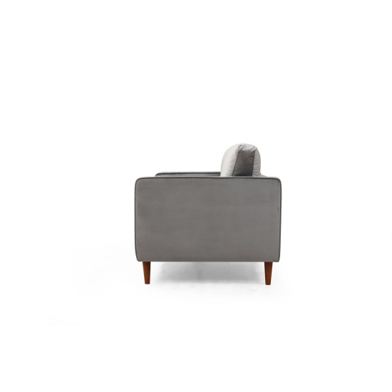 2-Seat Sofa Rome - Light Grey Light Grey 2-Seat Sofa Rome - Light Grey Light Grey