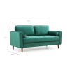 2-Seat Sofa Rome - Green Green
