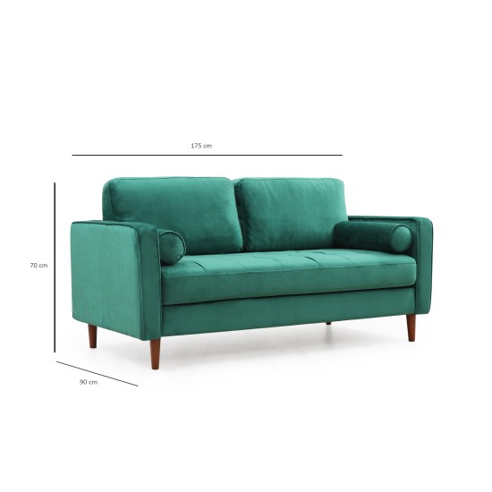 2-Seat Sofa Rome - Green Green 2-Seat Sofa Rome - Green Green