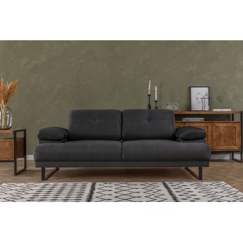 2-Seat Sofa-Bed Mustang - Anthracite Anthracite