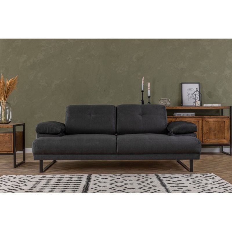 Atelier del Sofa 2-Seat Sofa-Bed Mustang - Anthracite Anthracite