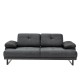 Atelier del Sofa 2-Seat Sofa-Bed Mustang - Anthracite Anthracite