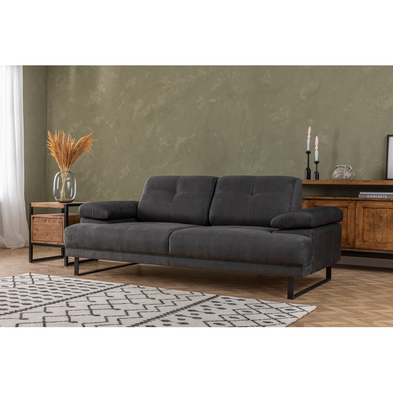 Atelier del Sofa 2-Seat Sofa-Bed Mustang - Anthracite Anthracite