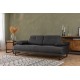 Atelier del Sofa 2-Seat Sofa-Bed Mustang - Anthracite Anthracite