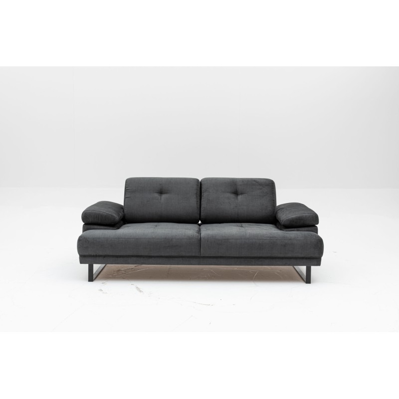 Atelier del Sofa 2-Seat Sofa-Bed Mustang - Anthracite Anthracite