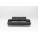 Atelier del Sofa 2-Seat Sofa-Bed Mustang - Anthracite Anthracite