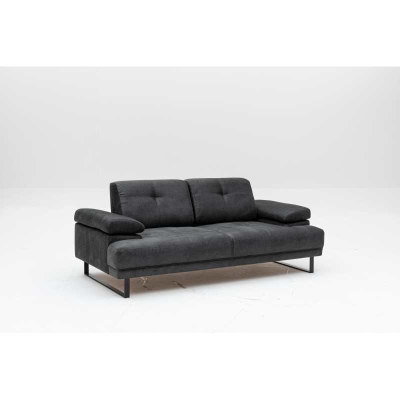 Atelier del Sofa 2-Seat Sofa-Bed Mustang - Anthracite Anthracite