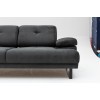 Atelier del Sofa 2-Seat Sofa-Bed Mustang - Anthracite Anthracite
