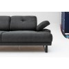Atelier del Sofa 2-Seat Sofa-Bed Mustang - Anthracite Anthracite