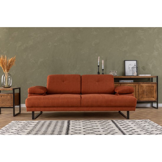 2-Seat Sofa-Bed Mustang - Orange Orange Atelier del Sofa 2-Seat Sofa-Bed Mustang - Orange Orange