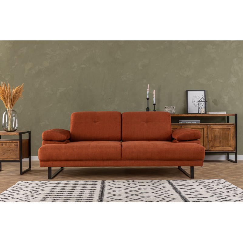 Atelier del Sofa 2-Seat Sofa-Bed Mustang - Orange Orange