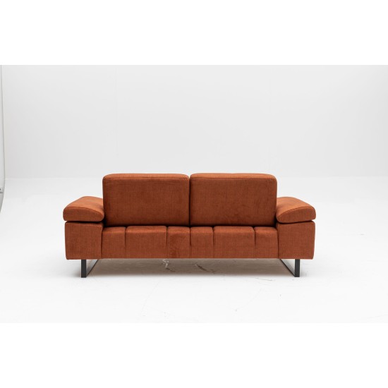 2-Seat Sofa-Bed Mustang - Orange Orange Atelier del Sofa 2-Seat Sofa-Bed Mustang - Orange Orange