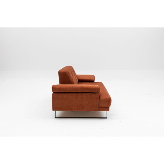 2-Seat Sofa-Bed Mustang - Orange Orange Atelier del Sofa 2-Seat Sofa-Bed Mustang - Orange Orange