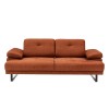 Atelier del Sofa 2-Seat Sofa-Bed Mustang - Orange Orange