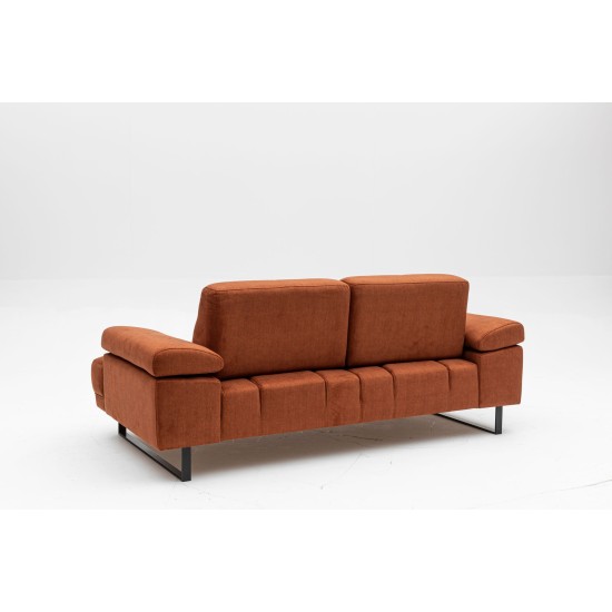 2-Seat Sofa-Bed Mustang - Orange Orange Atelier del Sofa 2-Seat Sofa-Bed Mustang - Orange Orange