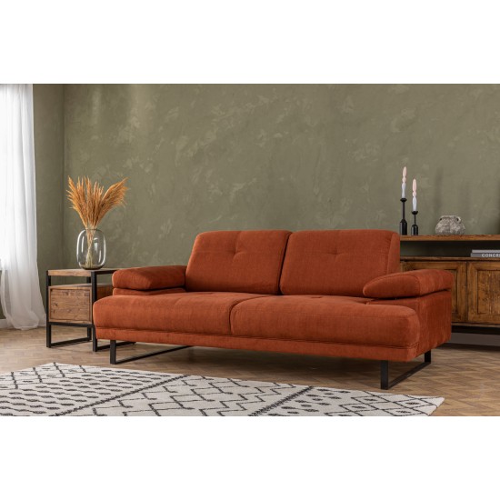 2-Seat Sofa-Bed Mustang - Orange Orange Atelier del Sofa 2-Seat Sofa-Bed Mustang - Orange Orange