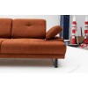 Atelier del Sofa 2-Seat Sofa-Bed Mustang - Orange Orange