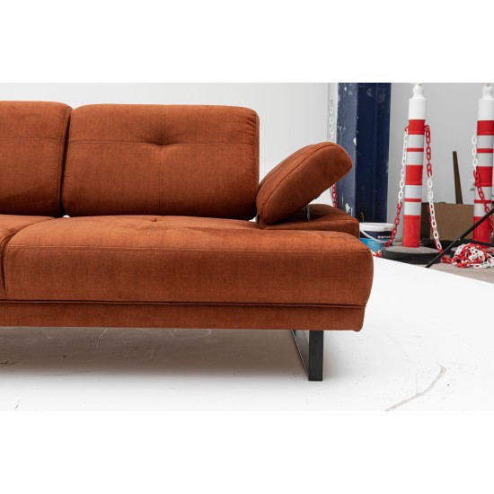 2-Seat Sofa-Bed Mustang - Orange Orange Atelier del Sofa 2-Seat Sofa-Bed Mustang - Orange Orange