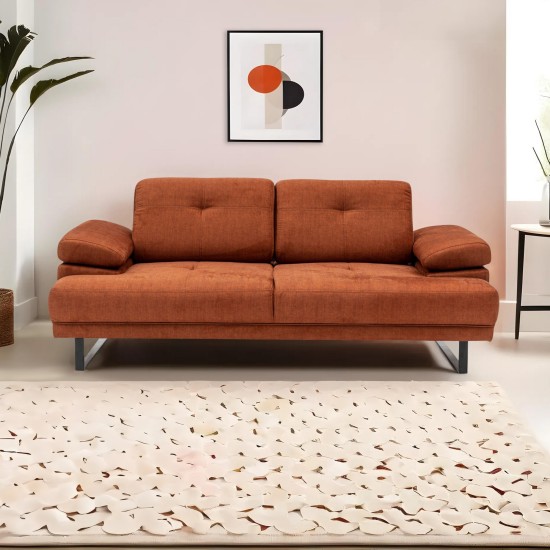 2-Seat Sofa-Bed Mustang - Orange Orange Atelier del Sofa 2-Seat Sofa-Bed Mustang - Orange Orange