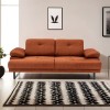 Atelier del Sofa 2-Seat Sofa-Bed Mustang - Orange Orange