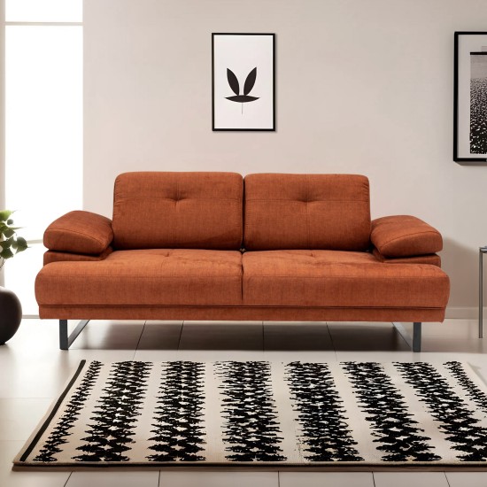 2-Seat Sofa-Bed Mustang - Orange Orange Atelier del Sofa 2-Seat Sofa-Bed Mustang - Orange Orange