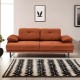 2-Seat Sofa-Bed Mustang - Orange Orange Atelier del Sofa 2-Seat Sofa-Bed Mustang - Orange Orange