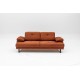 2-Seat Sofa-Bed Mustang - Orange Orange Atelier del Sofa 2-Seat Sofa-Bed Mustang - Orange Orange