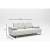 2-Seat Sofa-Bed Mustang - White White