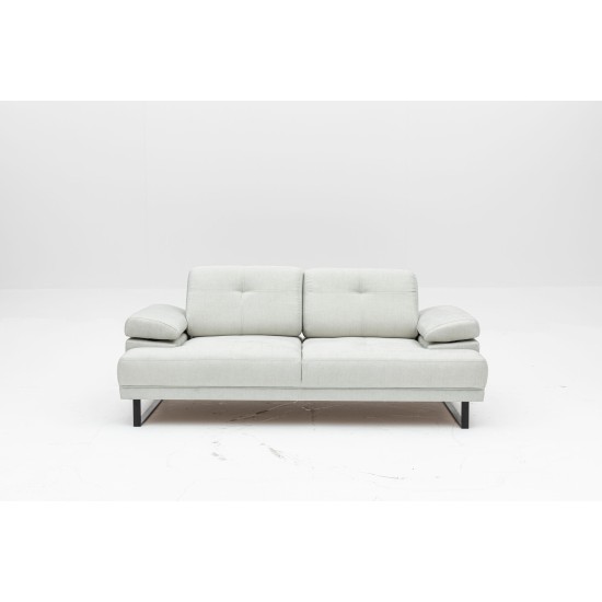2-Seat Sofa-Bed Mustang - White White