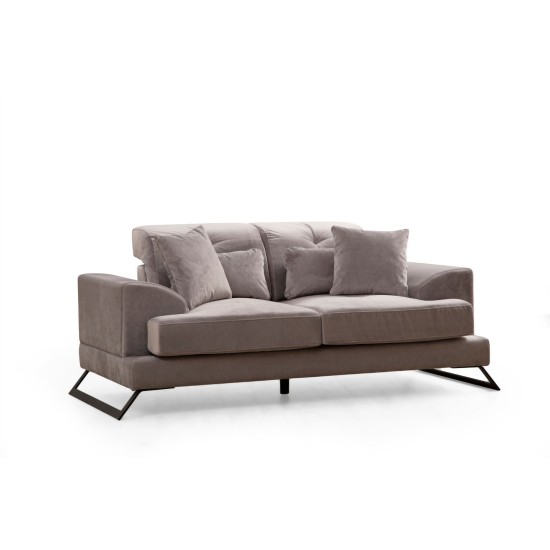 2-Seat Sofa Frido - Light Grey Light Grey 2-Seat Sofa Frido - Light Grey Light Grey