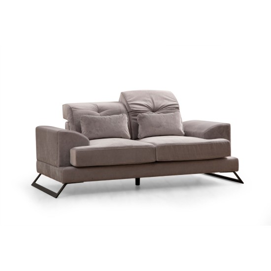 2-Seat Sofa Frido - Light Grey Light Grey 2-Seat Sofa Frido - Light Grey Light Grey