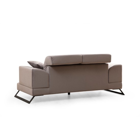 2-Seat Sofa Frido - Light Grey Light Grey 2-Seat Sofa Frido - Light Grey Light Grey