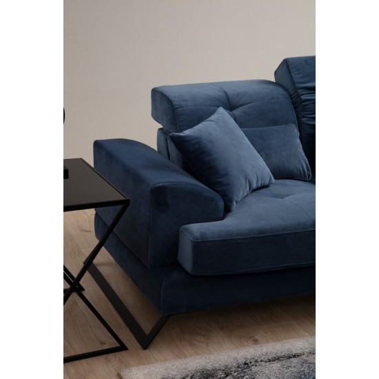 2-Seat Sofa Frido - Navy Blue Navy Blue 2-Seat Sofa Frido - Navy Blue Navy Blue
