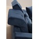 2-Seat Sofa Frido - Navy Blue Navy Blue 2-Seat Sofa Frido - Navy Blue Navy Blue