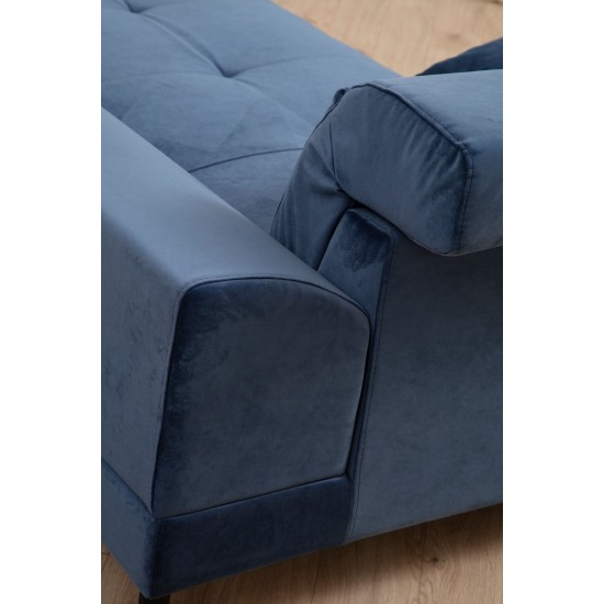 2-Seat Sofa Frido - Navy Blue Navy Blue 2-Seat Sofa Frido - Navy Blue Navy Blue