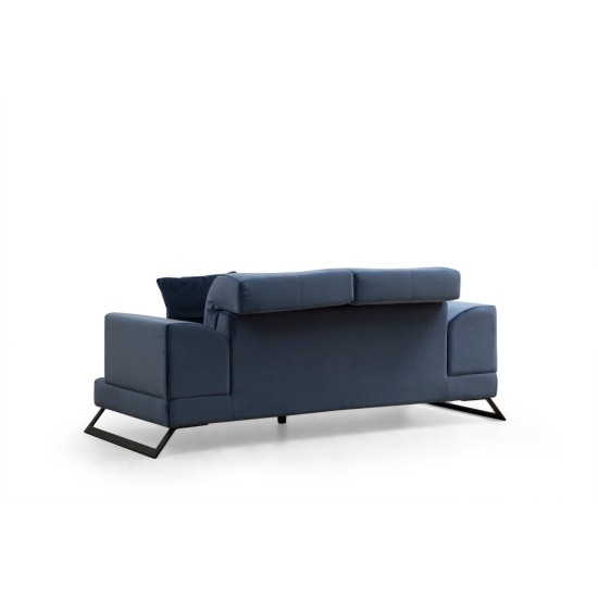 2-Seat Sofa Frido - Navy Blue Navy Blue 2-Seat Sofa Frido - Navy Blue Navy Blue
