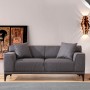 2-Seat Sofa Petra 2 - Anthracite Anthracite