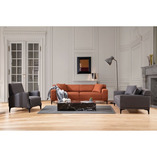 2-Seat Sofa Petra 2 - Anthracite Anthracite 2-Seat Sofa Petra 2 - Anthracite Anthracite