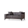 2-Seat Sofa Petra 2 - Anthracite Anthracite
