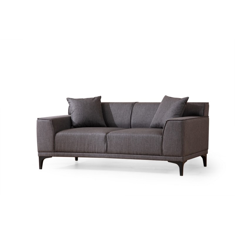 2-Seat Sofa Petra 2 - Anthracite Anthracite