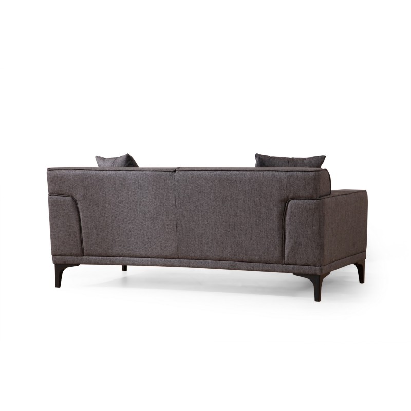 2-Seat Sofa Petra 2 - Anthracite Anthracite