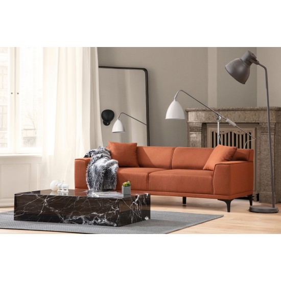 3-Seat Sofa Petra 3 - Orange Orange Atelier del Sofa 3-Seat Sofa Petra 3 - Orange Orange