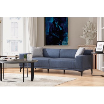 3-Seat Sofa Petra 3 - Blue Blue