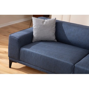 3-Seat Sofa Petra 3 - Blue Blue