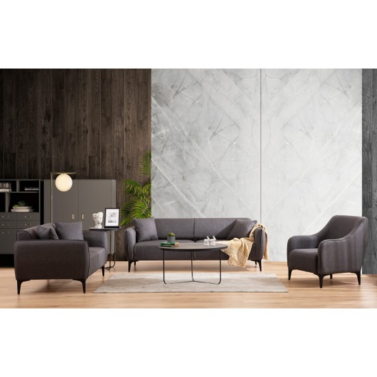 2-Seat Sofa Belissimo - Dark Grey Dark Grey 2-Seat Sofa Belissimo - Dark Grey Dark Grey