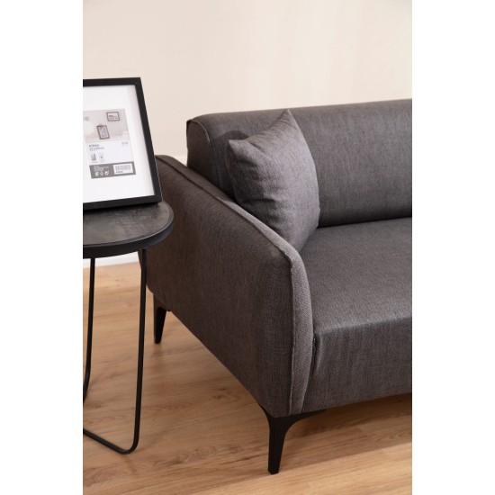 2-Seat Sofa Belissimo - Dark Grey Dark Grey 2-Seat Sofa Belissimo - Dark Grey Dark Grey