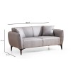 Atelier del Sofa 2-Seat Sofa Belissimo - Grey Grey