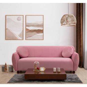 3-Seat Sofa Eddy - Rose Dusty Rose