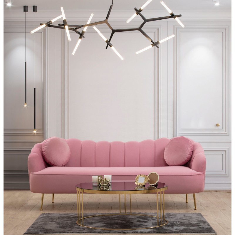 3-Seat Sofa Istiridye - Rose Dusty Rose